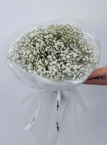 Букет: «Белая гипсофила 11» от интернет-магазина цветов в 