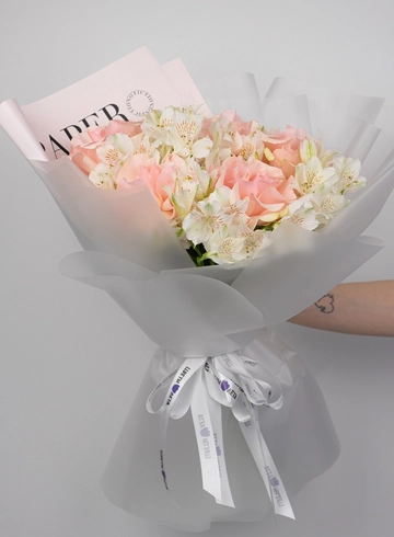 Букет: «Ажурная пастель» от интернет-магазина цветов в 