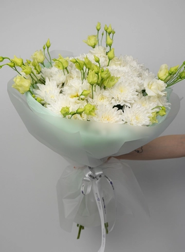 Букет: «Белоснежный дуэт» от интернет-магазина цветов в 