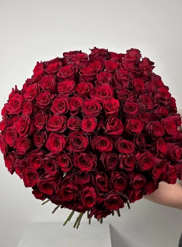 Букет: «Королевский рубин Эквадора 101» от интернет-магазина цветов в 